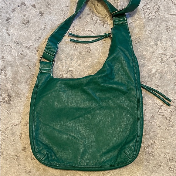 Green Leather Shoulder Bag - Picture 3 of 6